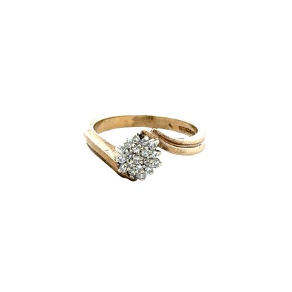 9ct yellow gold diamond ring  sh25694l