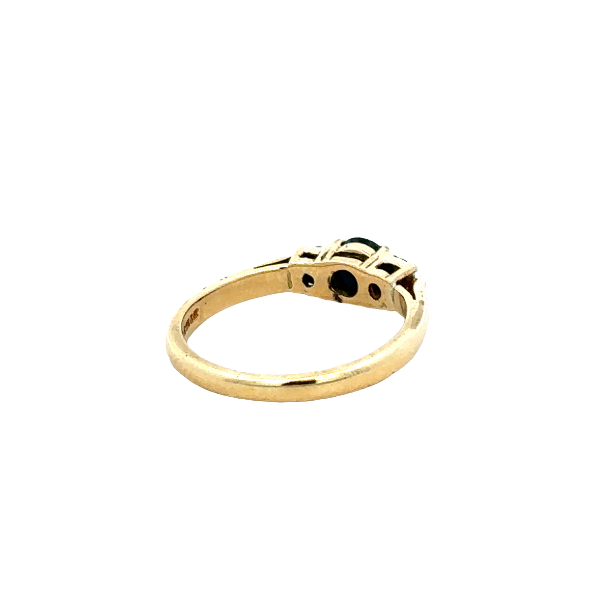 18ct yellow gold sapphire and diamond ring sh27758b