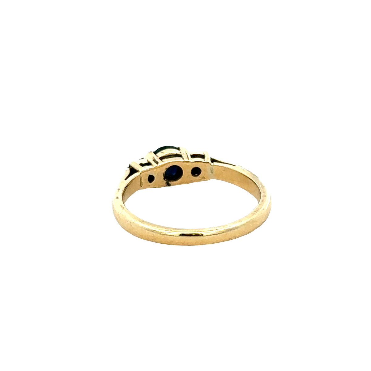 18ct yellow gold sapphire and diamond ring sh27758b