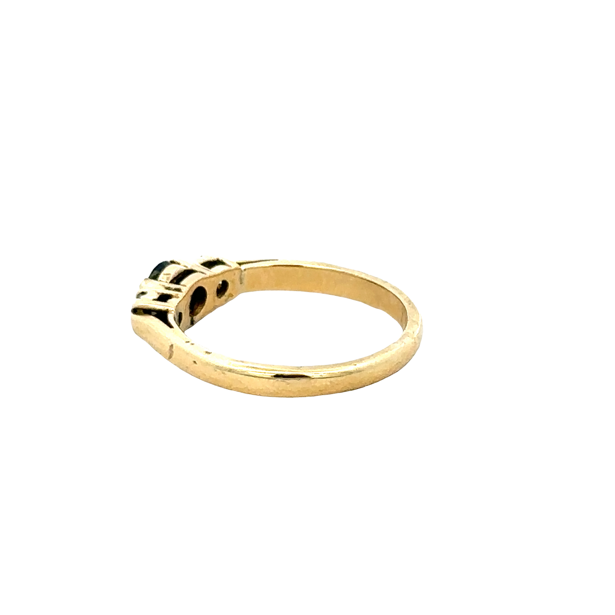 18ct yellow gold sapphire and diamond ring sh27758b