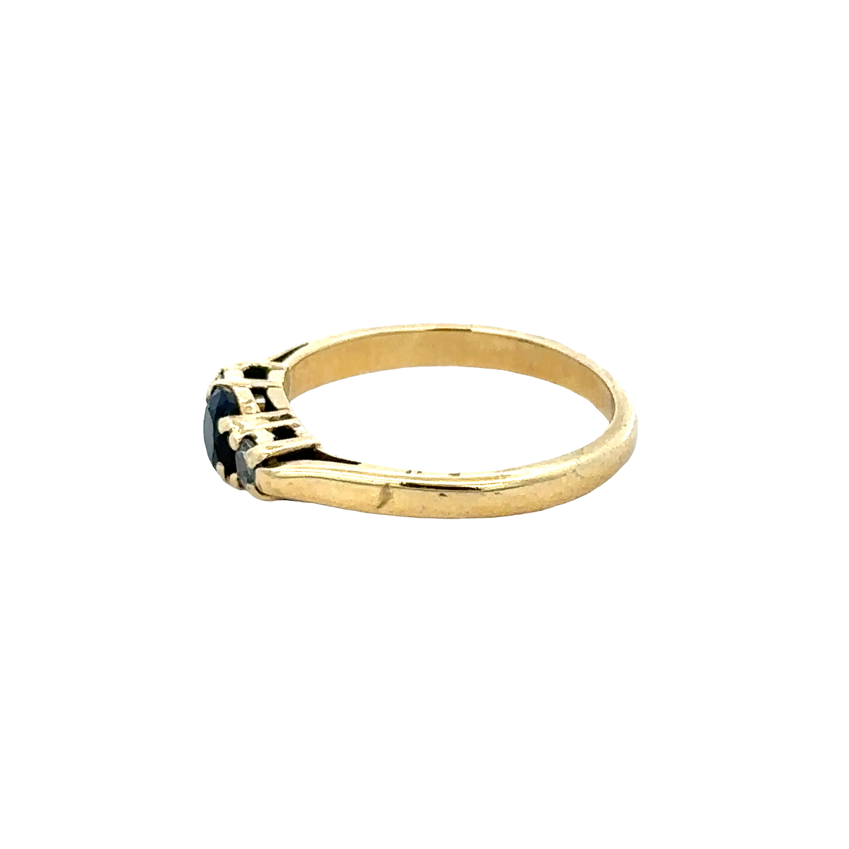18ct yellow gold sapphire and diamond ring sh27758b