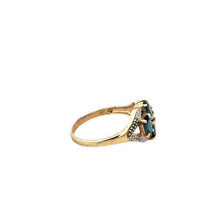 9ct yellow gold diamond ring sh25709l