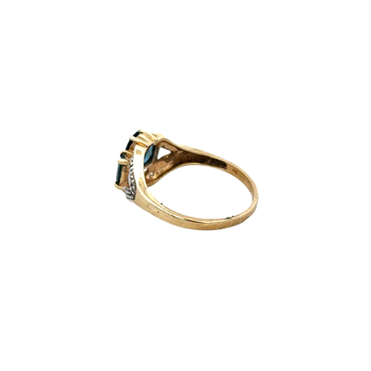 9ct yellow gold diamond ring sh25709l