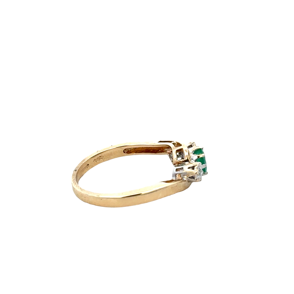 9ct yellow gold diamond ring sh27831b