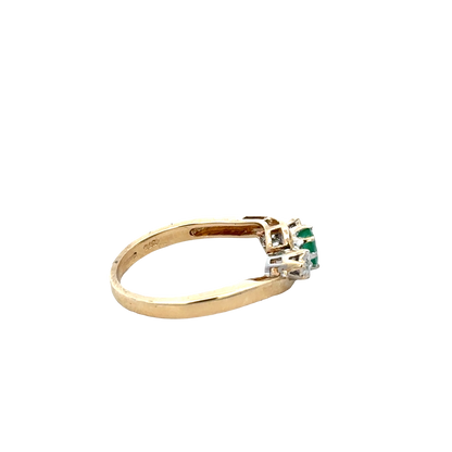 9ct yellow gold diamond ring sh27831b