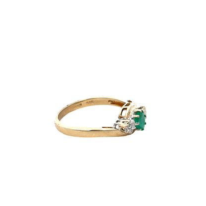 9ct yellow gold diamond ring sh27831b