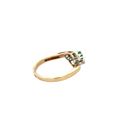 9ct yellow gold diamond ring sh27831b