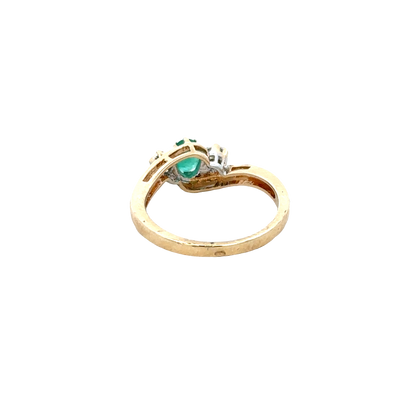 9ct yellow gold diamond ring sh27831b