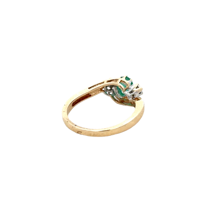 9ct yellow gold diamond ring sh27831b