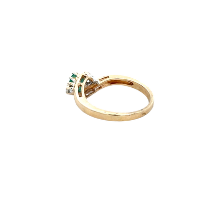 9ct yellow gold diamond ring sh27831b