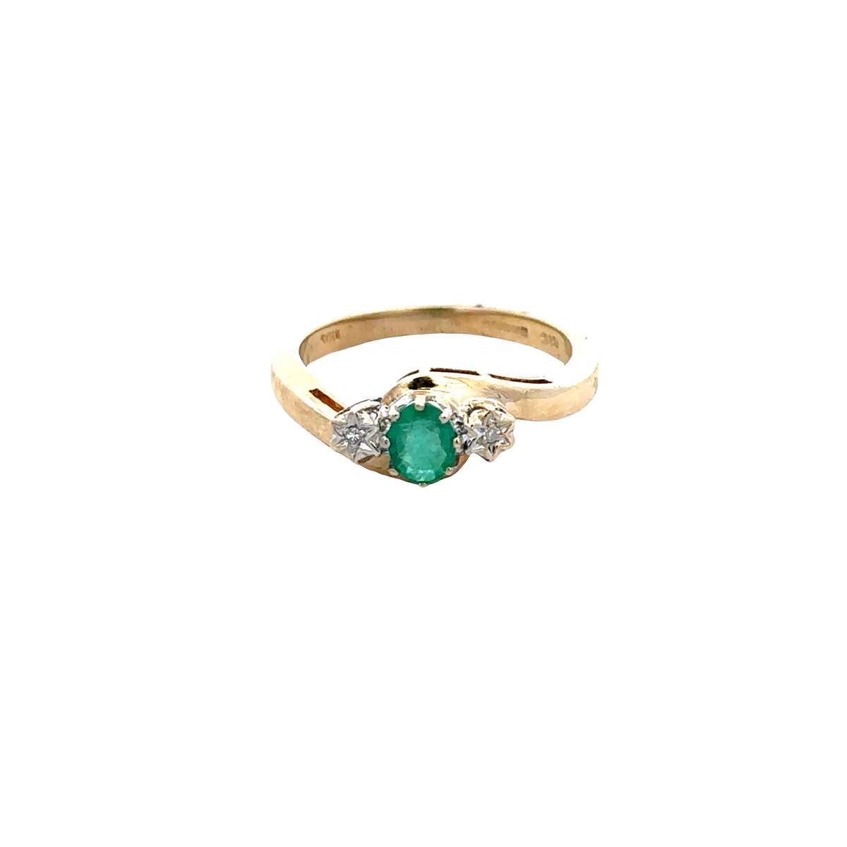 9ct yellow gold diamond ring sh27831b