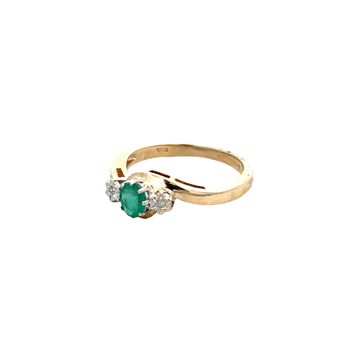 9ct yellow gold diamond ring sh27831b