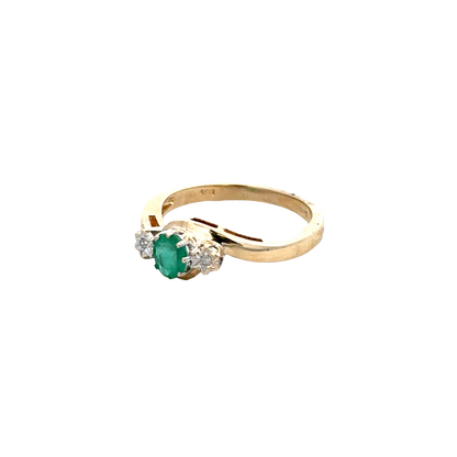 9ct yellow gold diamond ring sh27831b
