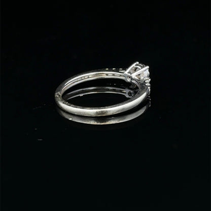 9ct white gold diamond ring  sh25760l