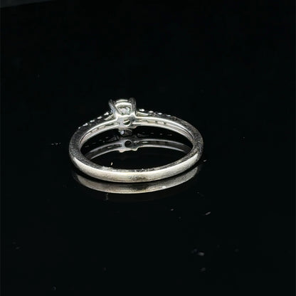 9ct white gold diamond ring  sh25760l
