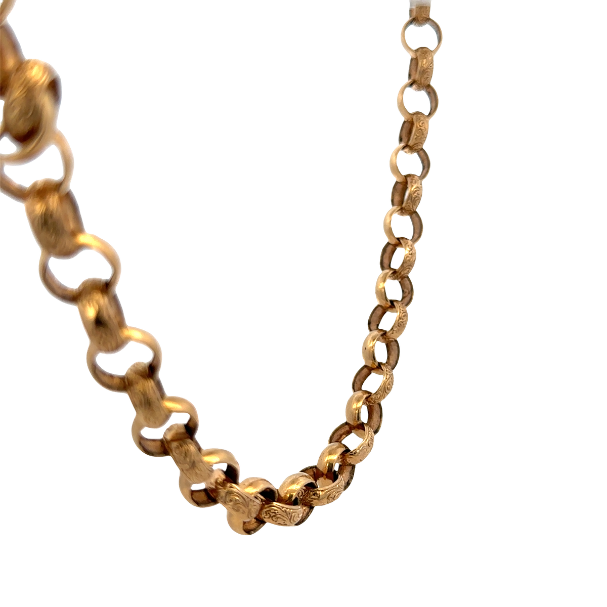 9ct yellow gold belcher chain 89.5g (sh25827l)