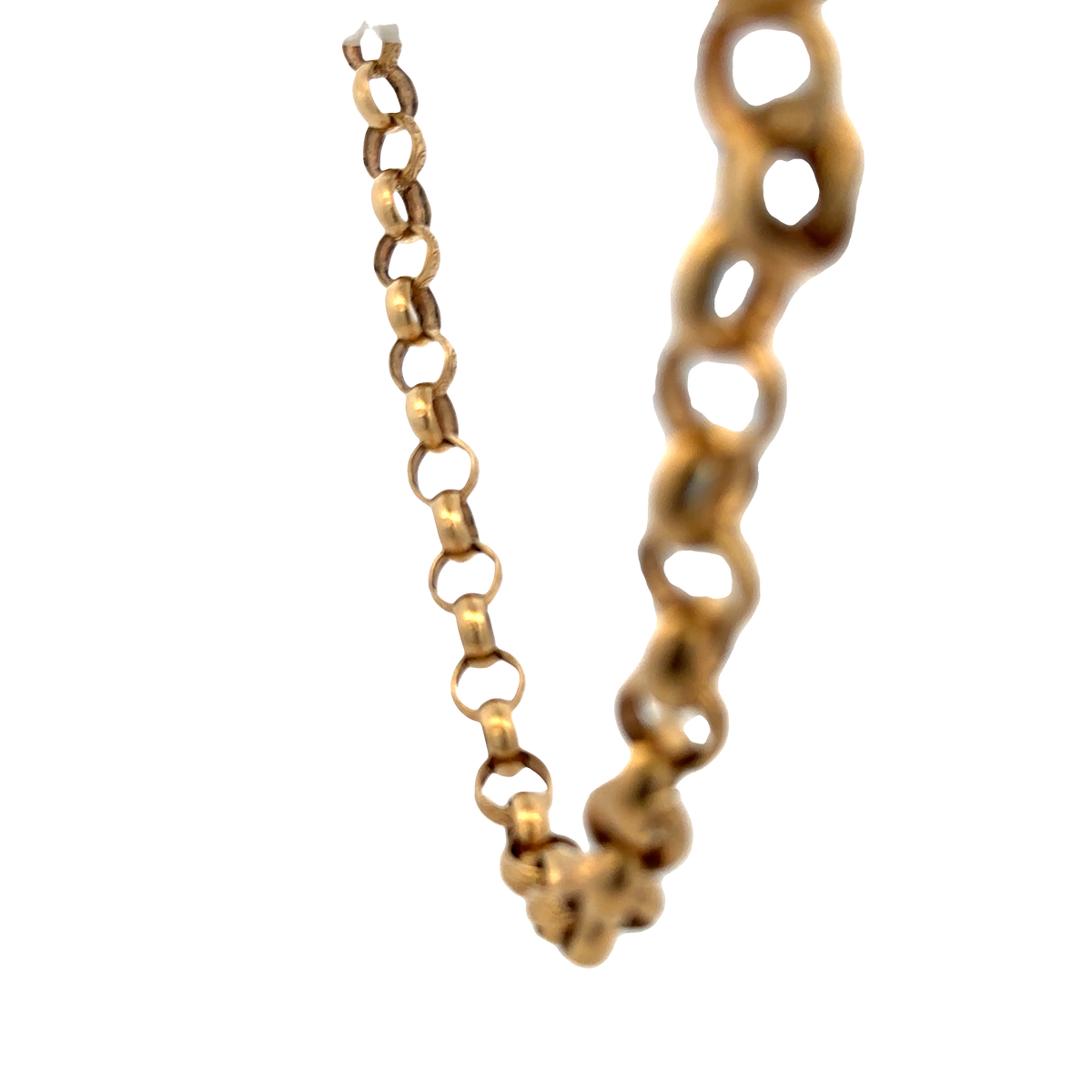 9ct yellow gold belcher chain 89.5g (sh25827l)