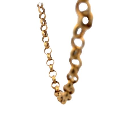 9ct yellow gold belcher chain 89.5g (sh25827l)