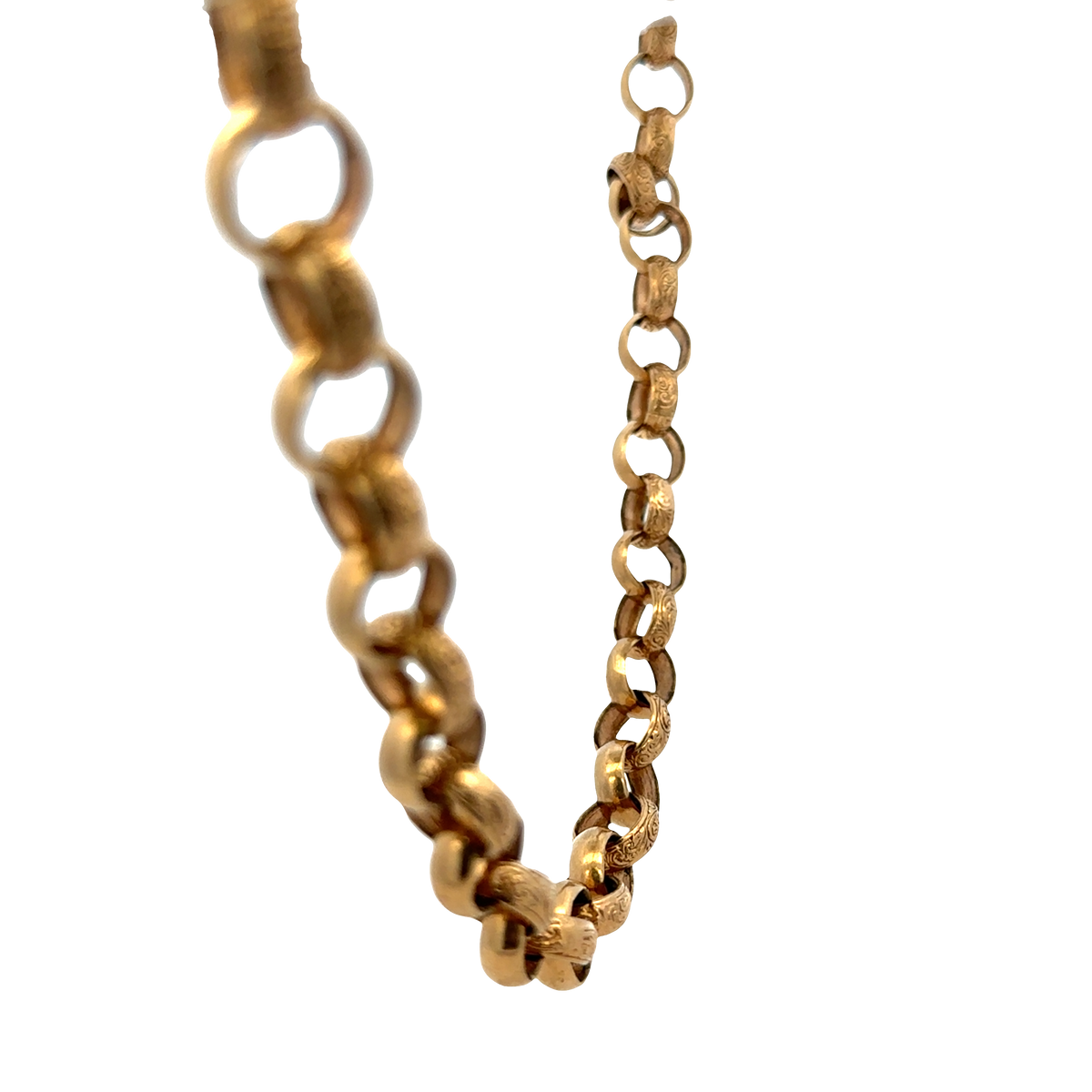 9ct yellow gold belcher chain 89.5g (sh25827l)