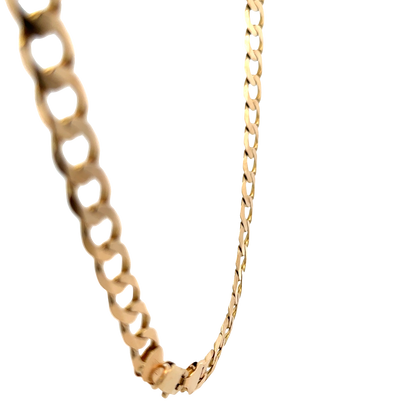 9ct yellow gold curb chain 48.9g (sh25820l)
