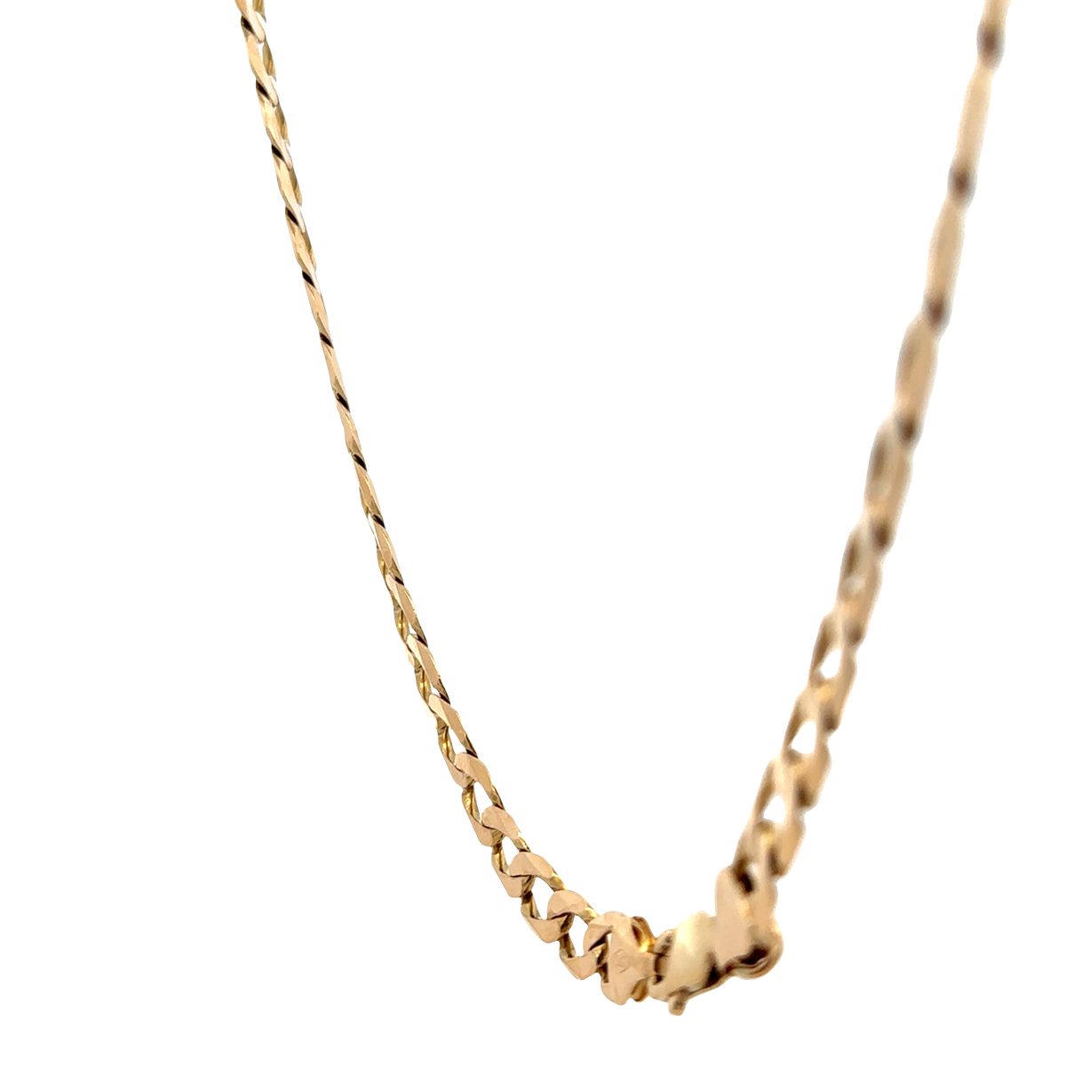 9ct yellow gold curb chain 48.9g (sh25820l)