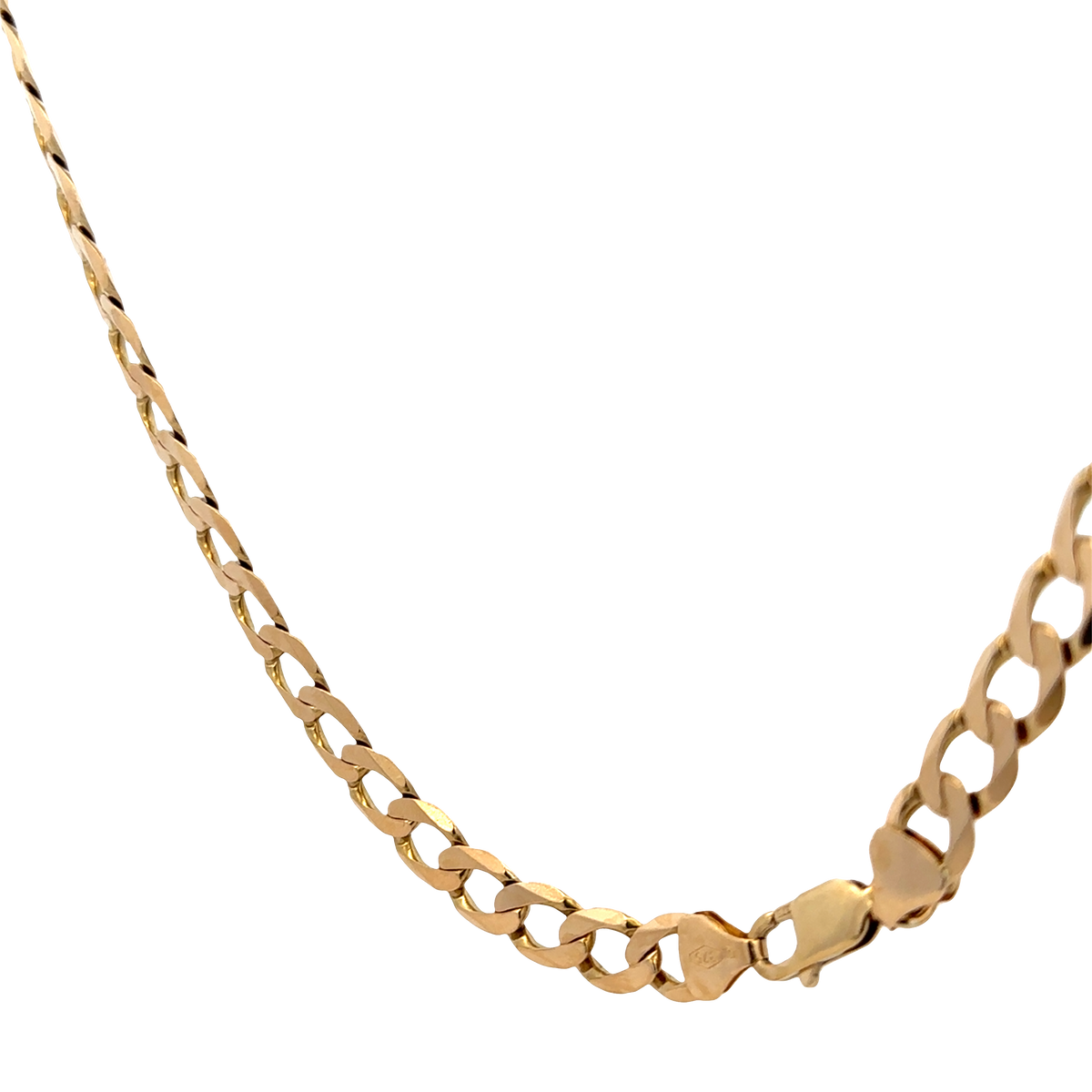 9ct yellow gold curb chain 48.9g (sh25820l)