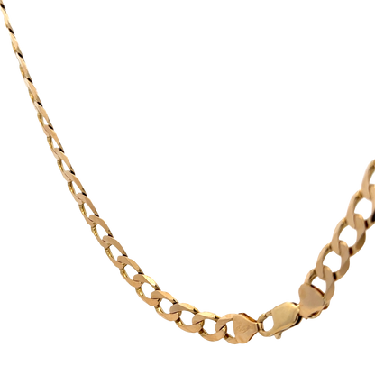 9ct yellow gold curb chain 48.9g (sh25820l)