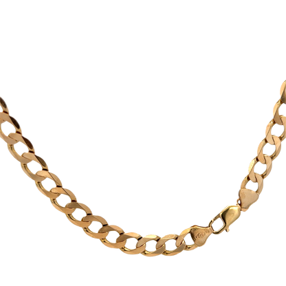 9ct yellow gold curb chain 48.9g (sh25820l)