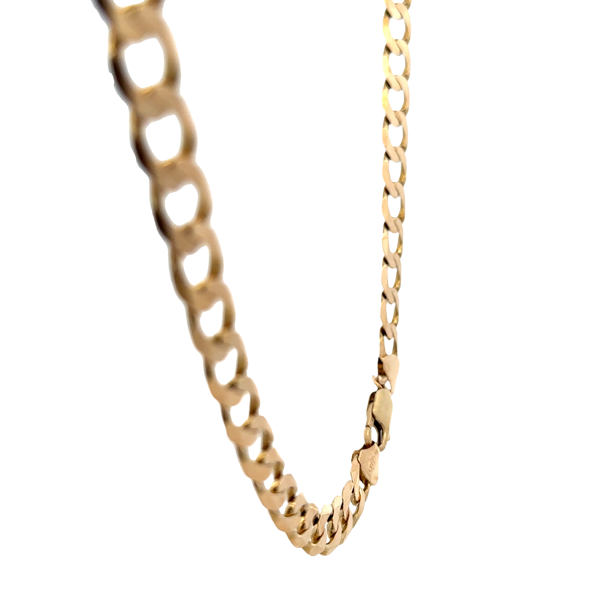 9ct yellow gold curb chain 48.9g (sh25820l)