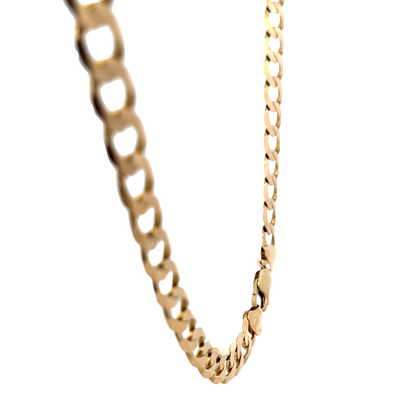 9ct yellow gold curb chain 48.9g (sh25820l)