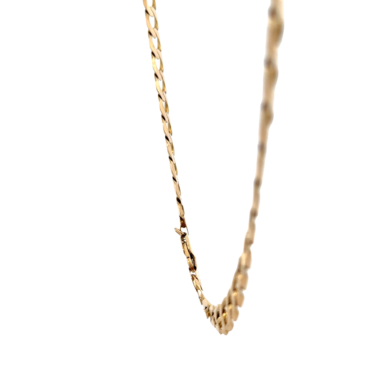 9ct yellow gold curb chain 48.9g (sh25820l)