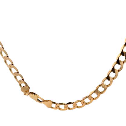 9ct yellow gold curb chain 48.9g (sh25820l)