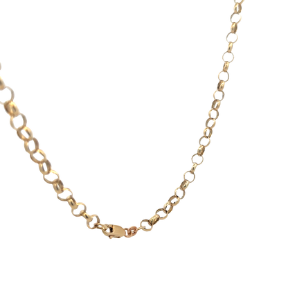 9ct yellow gold belcher chain 17.4g (sh25824l)