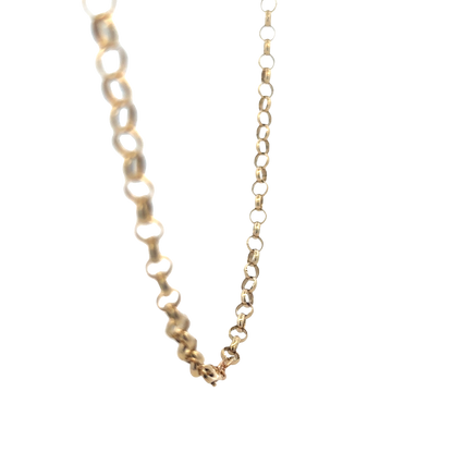 9ct yellow gold belcher chain 17.4g (sh25824l)