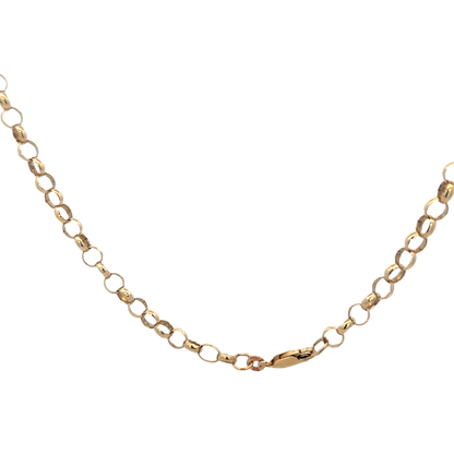 9ct yellow gold belcher chain 17.4g (sh25824l)