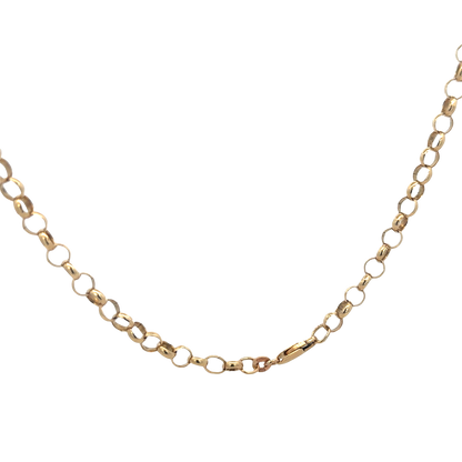 9ct yellow gold belcher chain 17.4g (sh25824l)