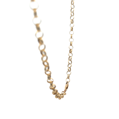 9ct yellow gold belcher chain 17.4g (sh25824l)
