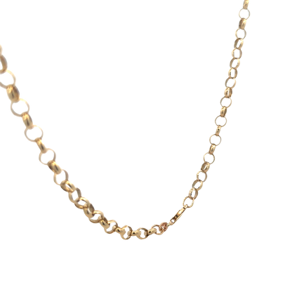 9ct yellow gold belcher chain 17.4g (sh25824l)