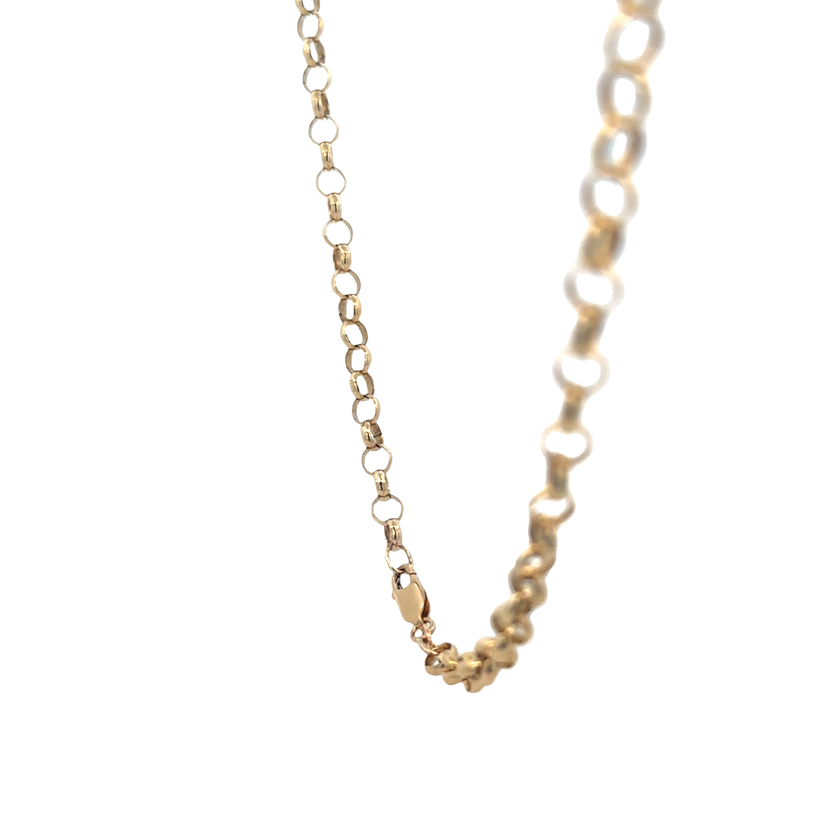 9ct yellow gold belcher chain 17.4g (sh25824l)