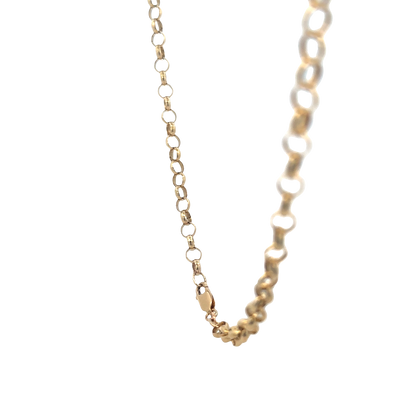 9ct yellow gold belcher chain 17.4g (sh25824l)
