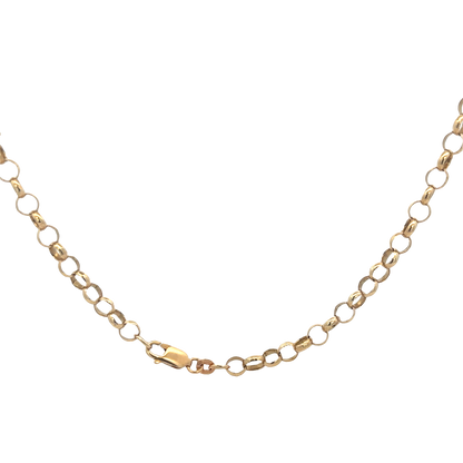 9ct yellow gold belcher chain 17.4g (sh25824l)