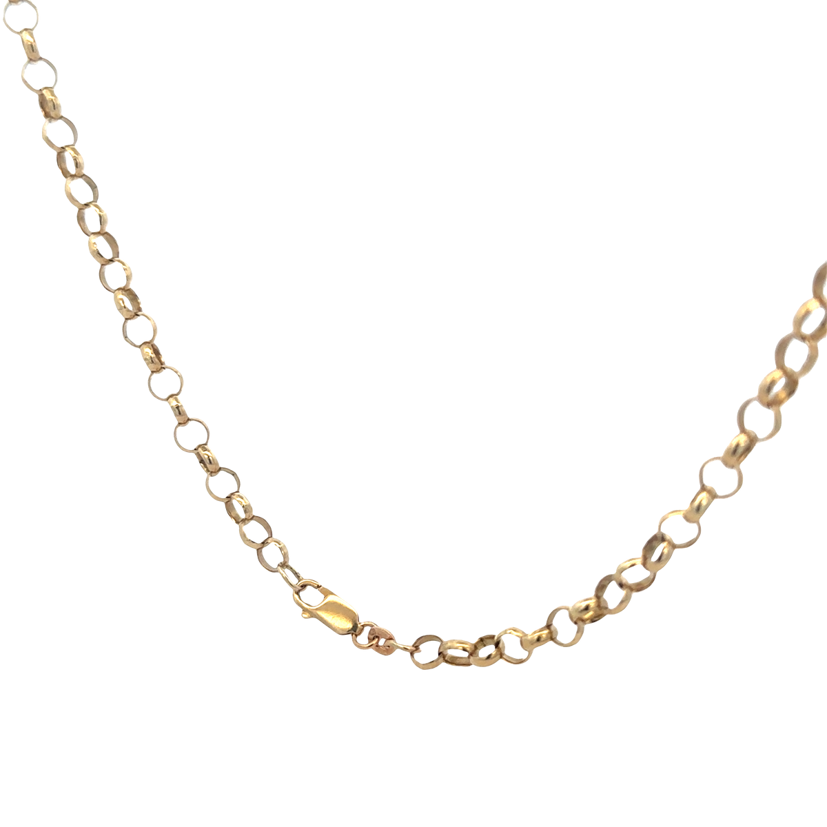 9ct yellow gold belcher chain 17.4g (sh25824l)