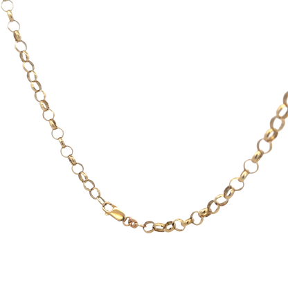 9ct yellow gold belcher chain 17.4g (sh25824l)