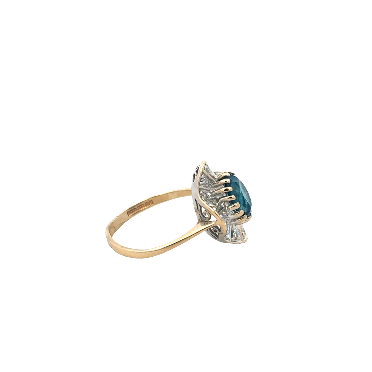 9ct yellow gold diamond ring sh27796b