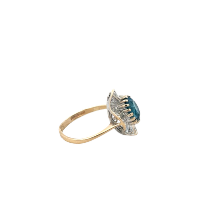 9ct yellow gold diamond ring sh27796b