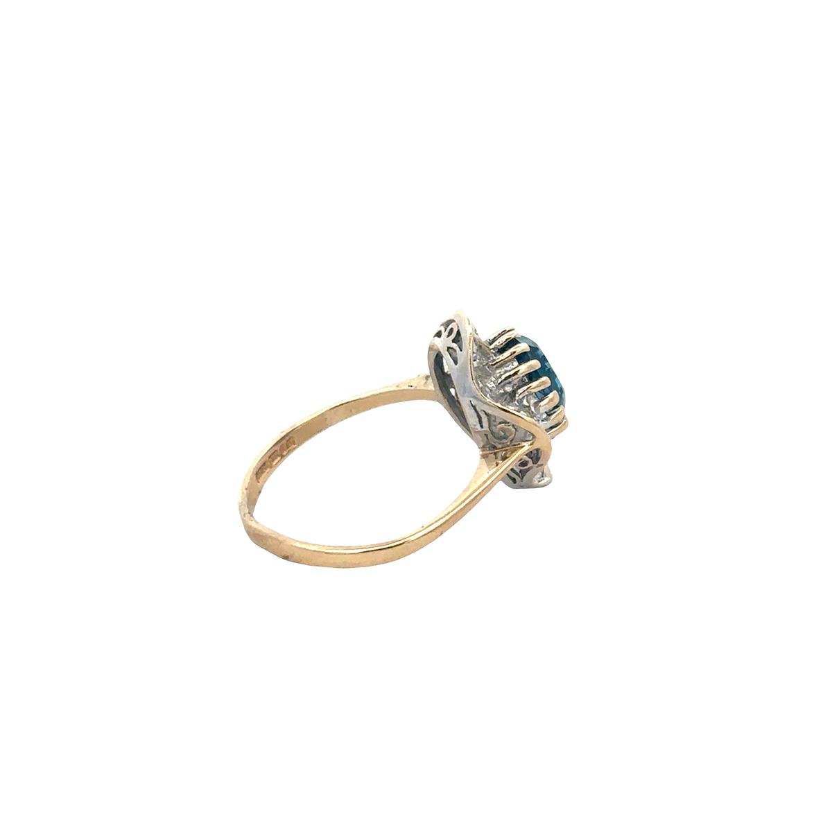 9ct yellow gold diamond ring sh27796b