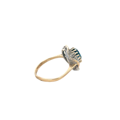 9ct yellow gold diamond ring sh27796b