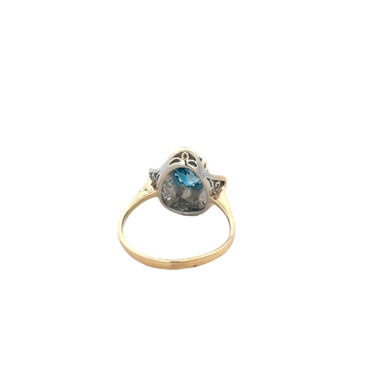 9ct yellow gold diamond ring sh27796b
