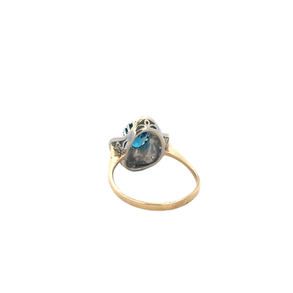 9ct yellow gold diamond ring sh27796b