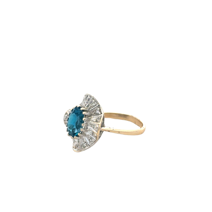 9ct yellow gold diamond ring sh27796b